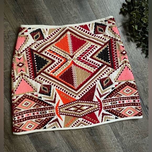 Topshop Dresses & Skirts - Topshop Jacquard Embroidered Mini Skirt